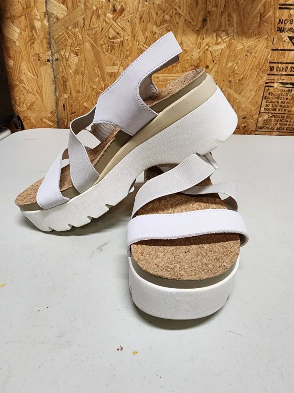 KURU White Platform Sandals